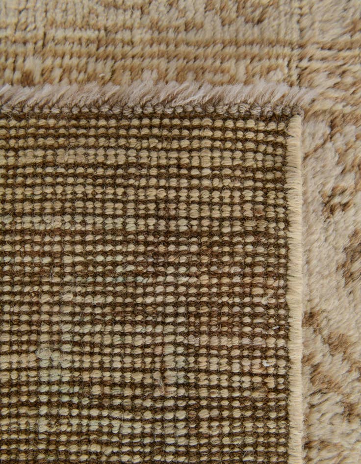 Detail image of  2' 5 x 12' 9  Hand Knotted Oushak Wool Runner Rug