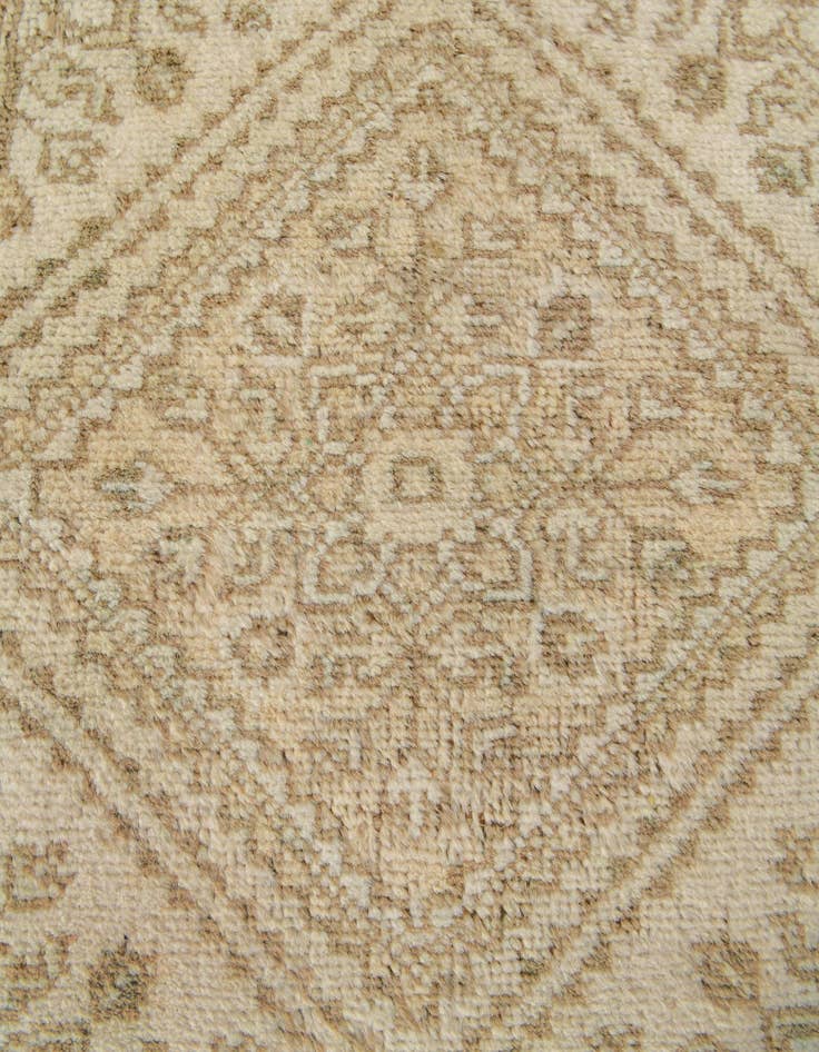 Detail image of  2' 5 x 12' 9  Hand Knotted Oushak Wool Runner Rug