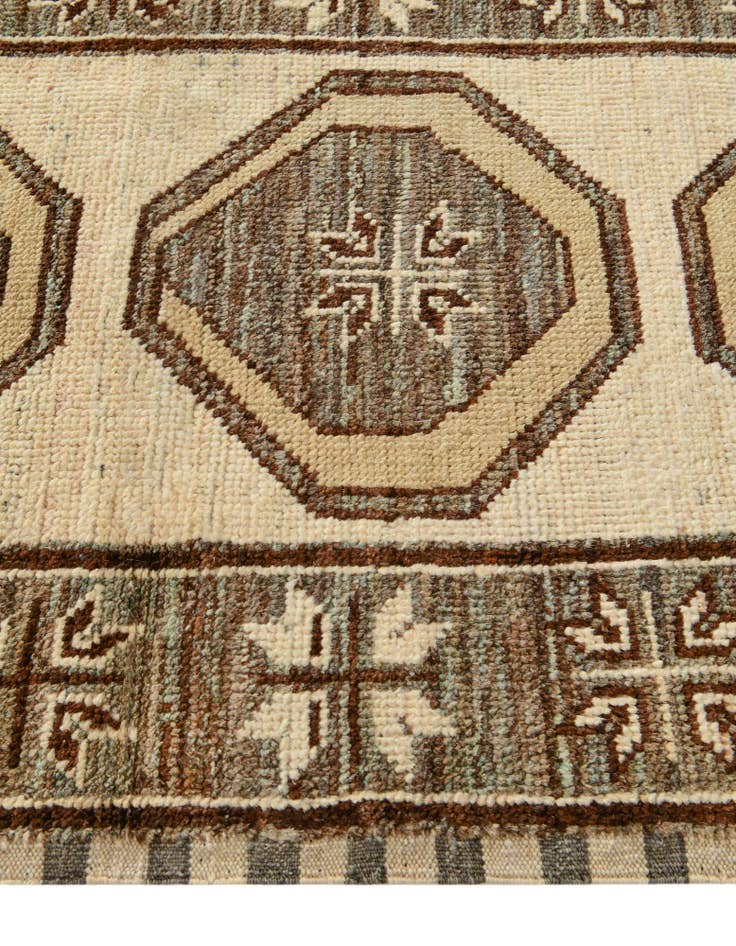 Detail image of  2' 9 x 9' 8  Hand Knotted Oushak Wool Runner Rug