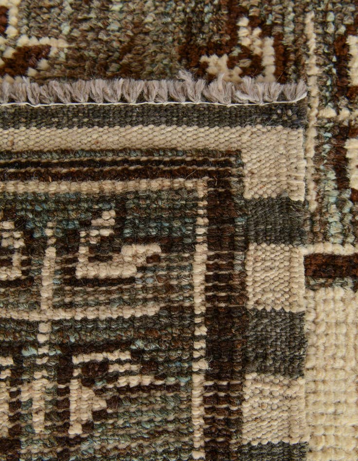 Detail image of  2' 9 x 9' 8  Hand Knotted Oushak Wool Runner Rug