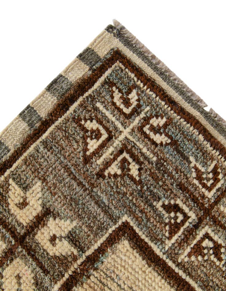 Detail image of  2' 9 x 9' 8  Hand Knotted Oushak Wool Runner Rug