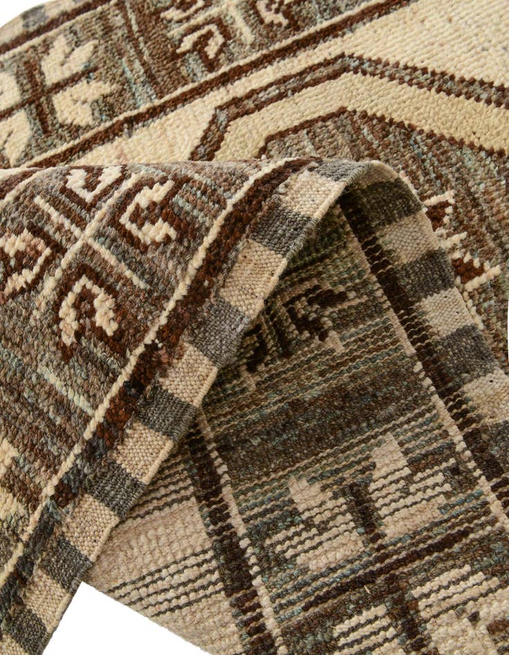 Detail image of  2' 9 x 9' 8  Hand Knotted Oushak Wool Runner Rug
