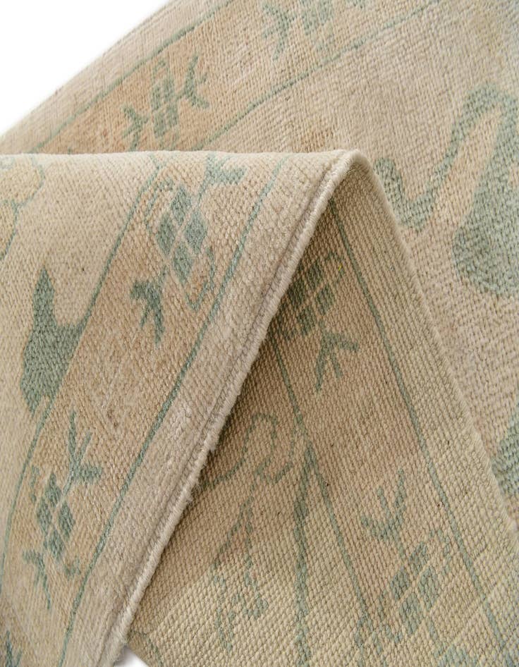 Detail image of  2' 9 x 9' 9  Hand Knotted Oushak Wool Runner Rug