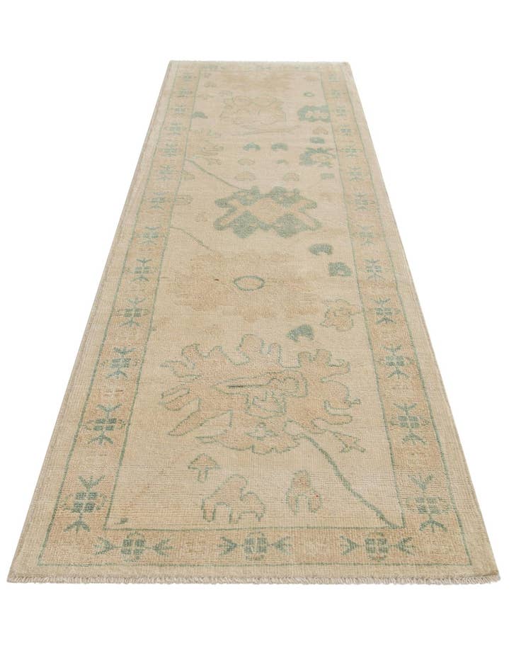 Detail image of  2' 9 x 9' 9  Hand Knotted Oushak Wool Runner Rug