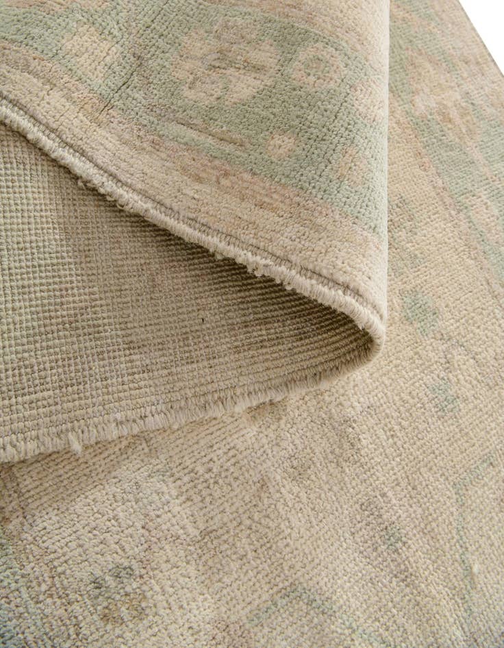 Detail image of  2' 9 x 11' 8  Hand Knotted Oushak Wool Runner Rug