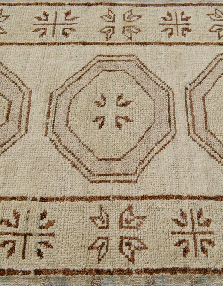 Detail image of 2' 9 x 10' 1 Hand Knotted Oushak Wool Runner Rug