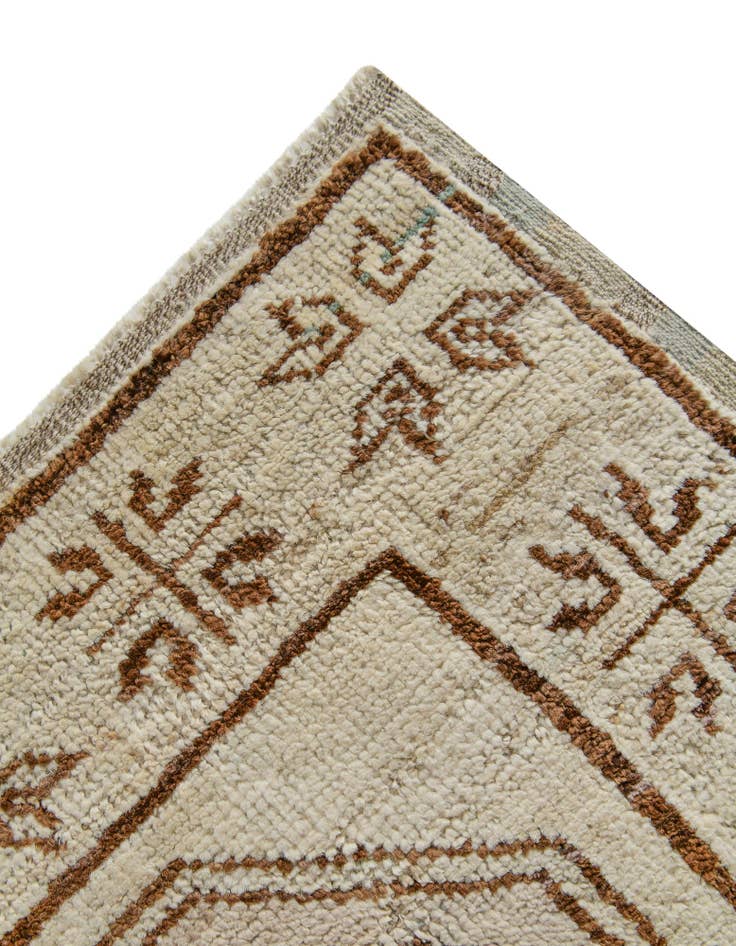 Detail image of 2' 9 x 10' 1 Hand Knotted Oushak Wool Runner Rug