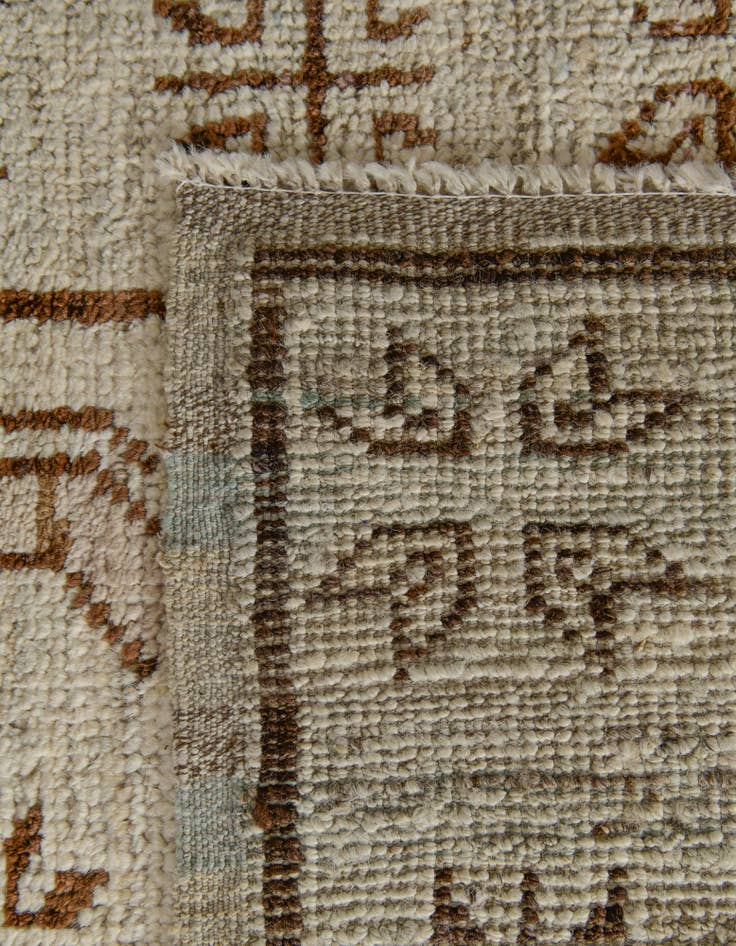 Detail image of 2' 9 x 10' 1 Hand Knotted Oushak Wool Runner Rug