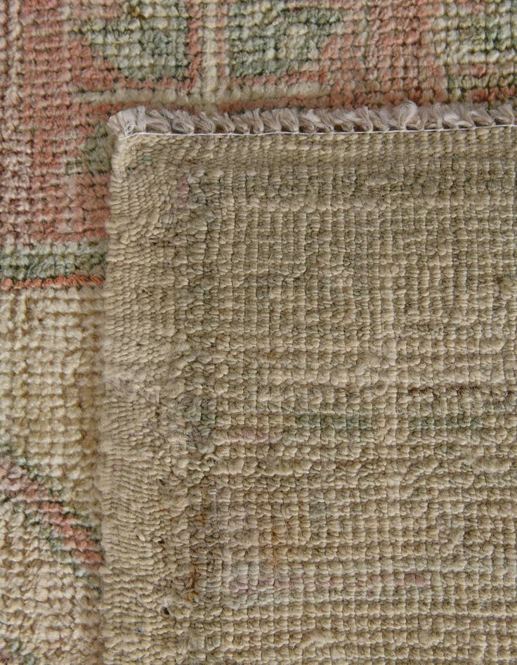 Detail image of 2' 9 x 10' 10 Hand Knotted Oushak Wool Runner Rug