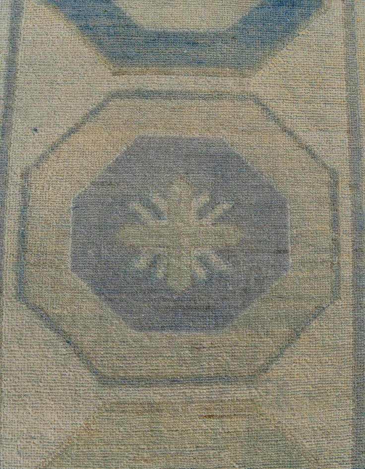 Detail image of 2' 10 x 16' 3 Hand Knotted Oushak Wool Runner Rug