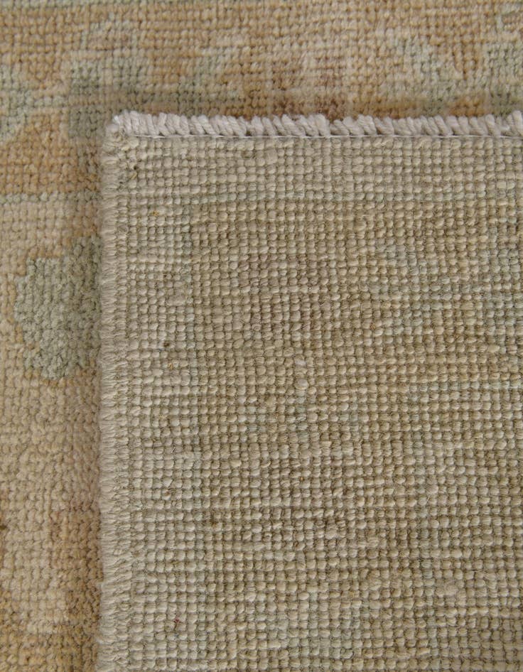 Detail image of 2' 8 x 11' 8 Hand Knotted Oushak Wool Runner Rug