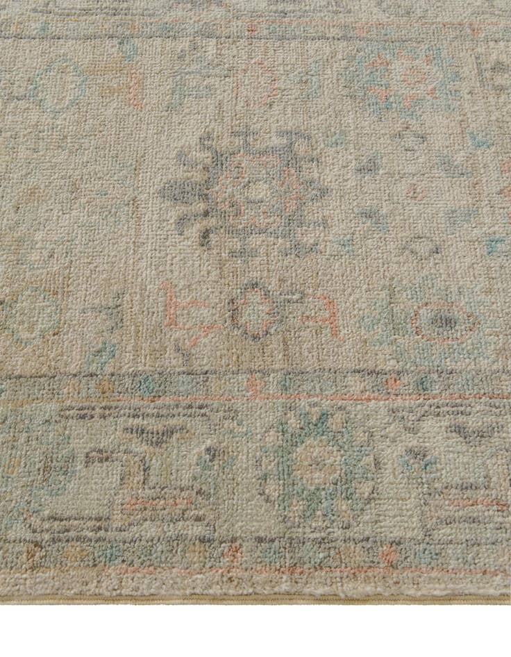 Detail image of 2' 8 x 9' 10 Hand Knotted Oushak Wool Runner Rug