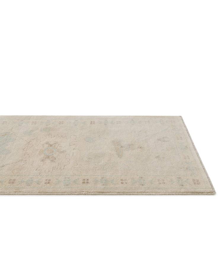 Detail image of 2' 9 x 9' 10 Hand Knotted Oushak Wool Runner Rug