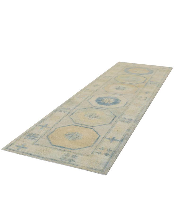 Detail image of 2' 11 x 10' 1 Hand Knotted Oushak Wool Runner Rug