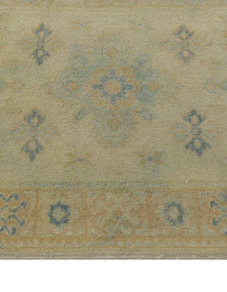 Detail image of 2' 9 x 9' 8 Hand Knotted Oushak Wool Runner Rug