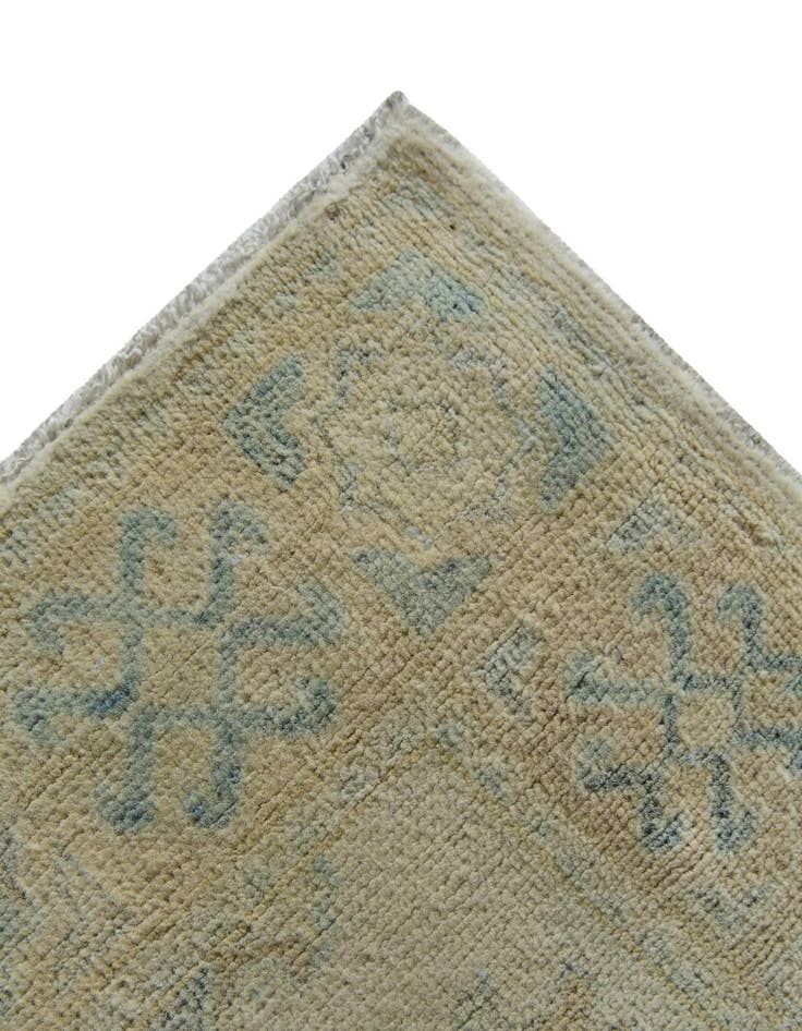 Detail image of 2' 9 x 9' 8 Hand Knotted Oushak Wool Runner Rug