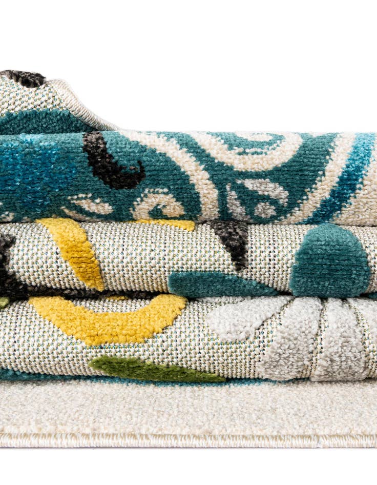 Detail image of  2' x 6'  Washable Modern Indoor / Outdoor Runner Rug