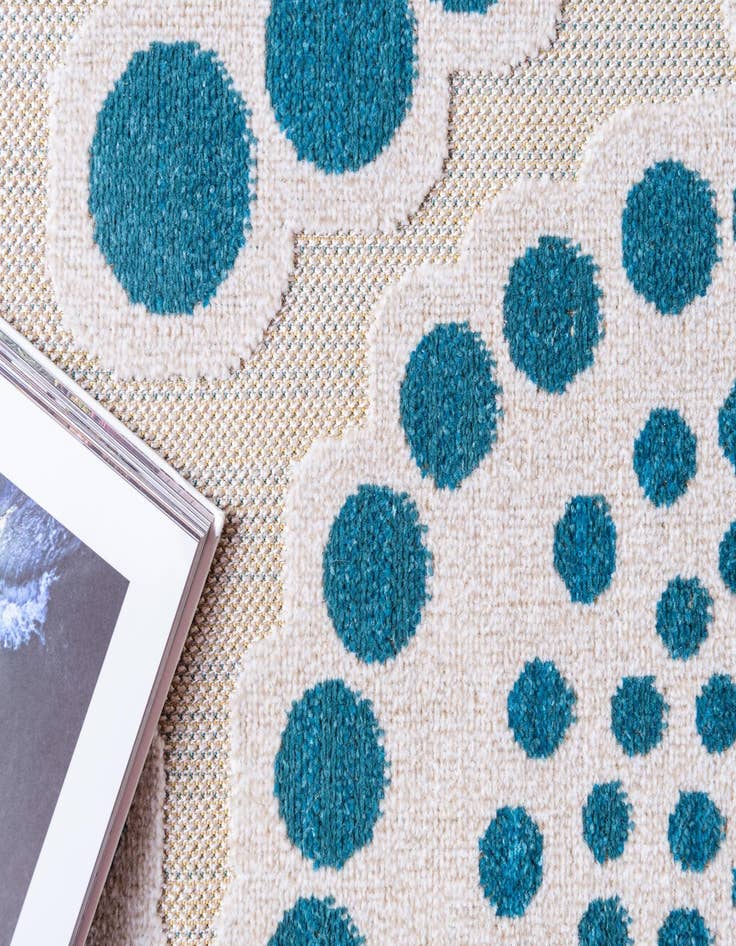 Detail image of  2' x 6'  Washable Modern Indoor / Outdoor Runner Rug