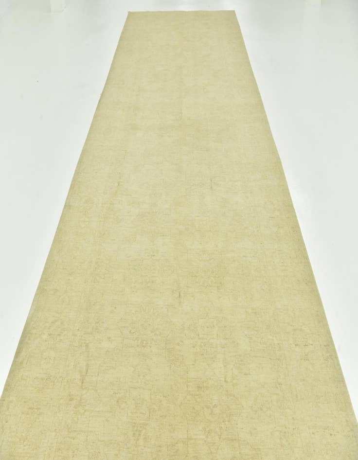 Detail image of  6' 5 x 19'  Hand Knotted Over-Dyed Ziegler Runner Rug