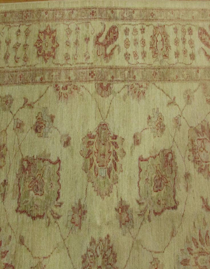 Detail image of  5' 3 x 29' 1  Hand Knotted Peshawar Ziegler Oriental Runner Rug