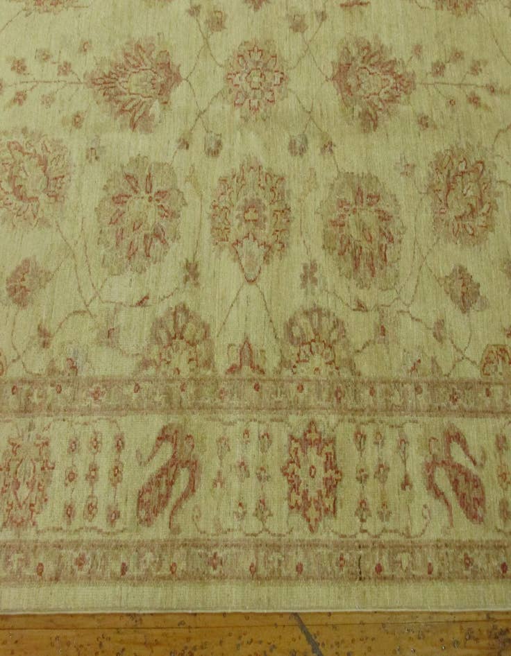 Detail image of  5' 3 x 29' 1  Hand Knotted Peshawar Ziegler Oriental Runner Rug
