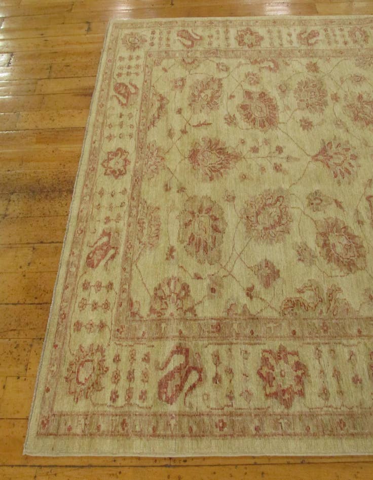 Detail image of  5' 3 x 29' 1  Hand Knotted Peshawar Ziegler Oriental Runner Rug