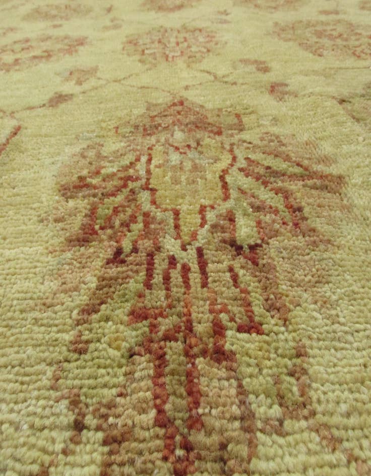 Detail image of  5' 3 x 29' 1  Hand Knotted Peshawar Ziegler Oriental Runner Rug