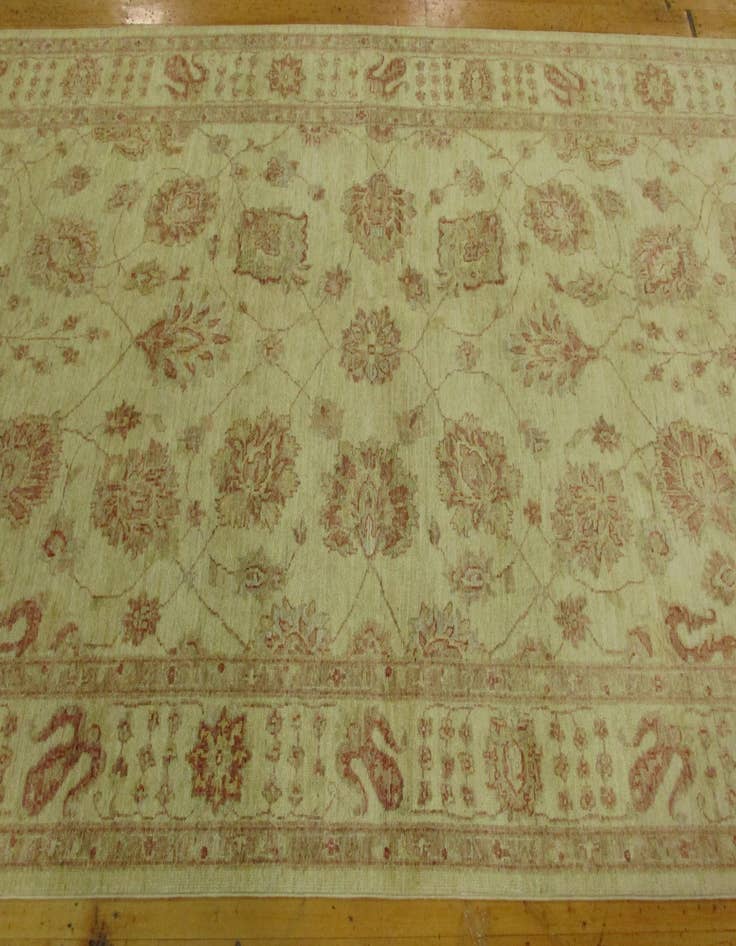 Detail image of  5' 3 x 29' 1  Hand Knotted Peshawar Ziegler Oriental Runner Rug