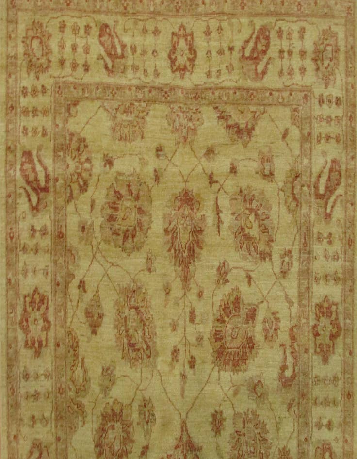 Detail image of  5' 3 x 29' 1  Hand Knotted Peshawar Ziegler Oriental Runner Rug