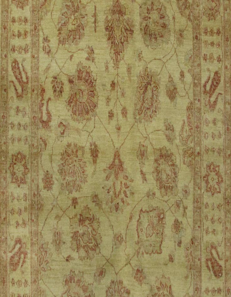 Detail image of  5' 3 x 29' 1  Hand Knotted Peshawar Ziegler Oriental Runner Rug
