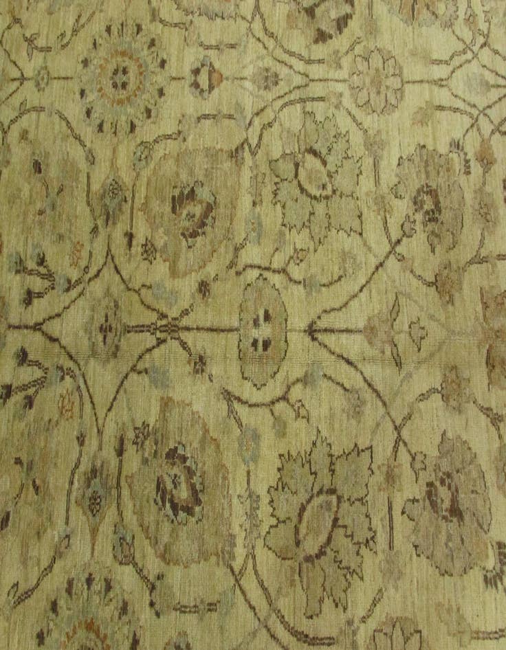 Detail image of  8' 3 x 32' 9  Hand Knotted Peshawar Ziegler Oriental Runner Rug