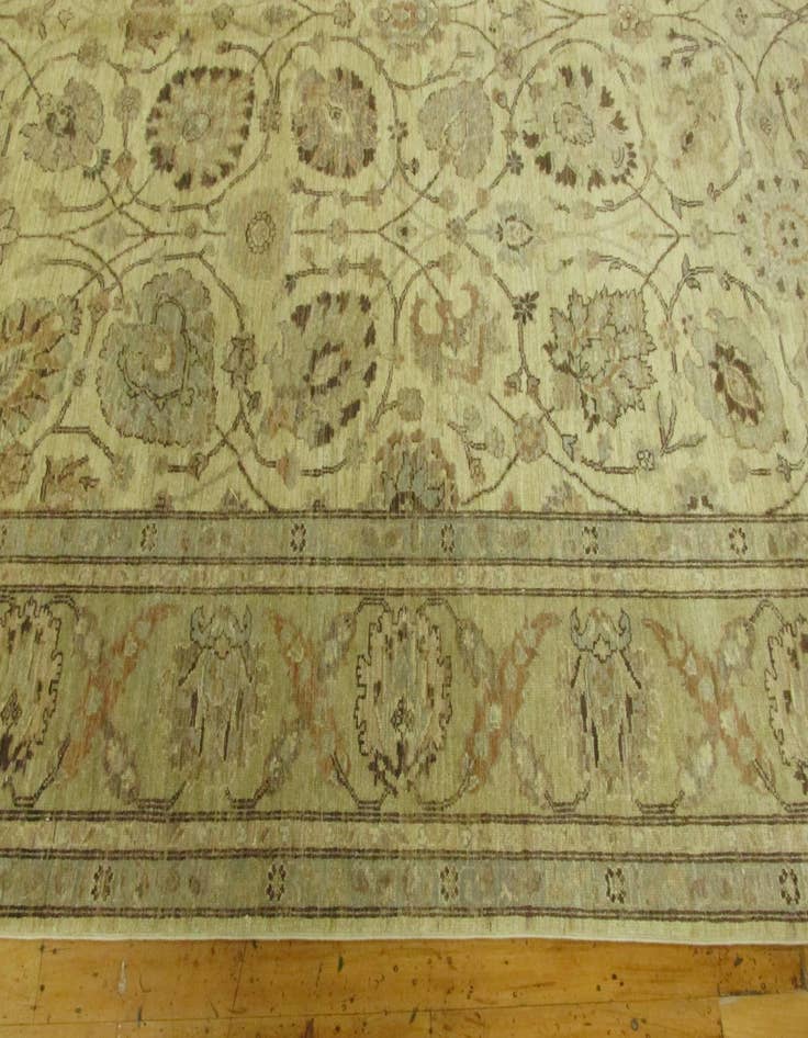 Detail image of  8' 3 x 32' 9  Hand Knotted Peshawar Ziegler Oriental Runner Rug