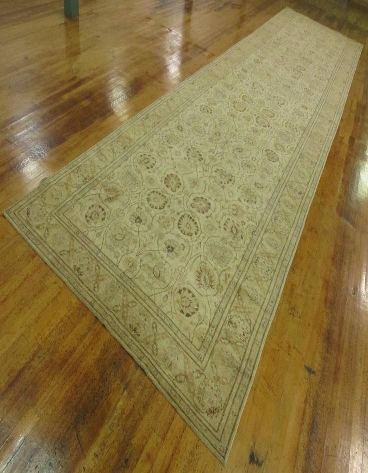 Detail image of  8' 3 x 32' 9  Hand Knotted Peshawar Ziegler Oriental Runner Rug