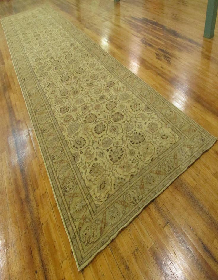 Detail image of  8' 3 x 32' 9  Hand Knotted Peshawar Ziegler Oriental Runner Rug