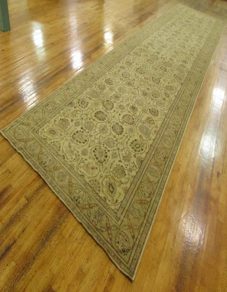 Detail image of  8' 3 x 32' 9  Hand Knotted Peshawar Ziegler Oriental Runner Rug