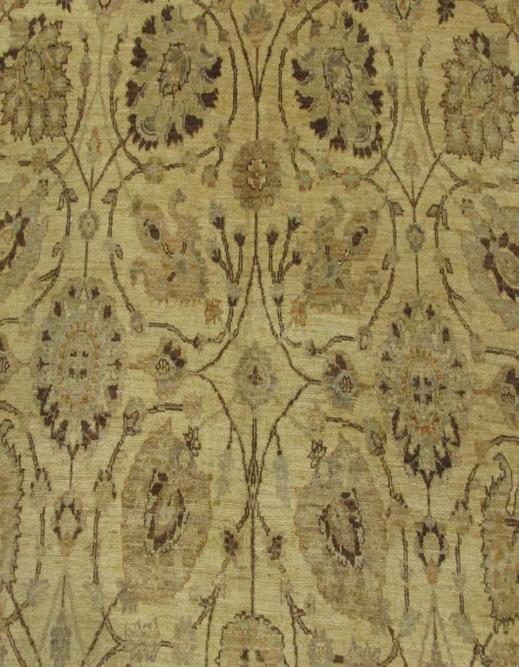 Detail image of  8' 3 x 32' 9  Hand Knotted Peshawar Ziegler Oriental Runner Rug