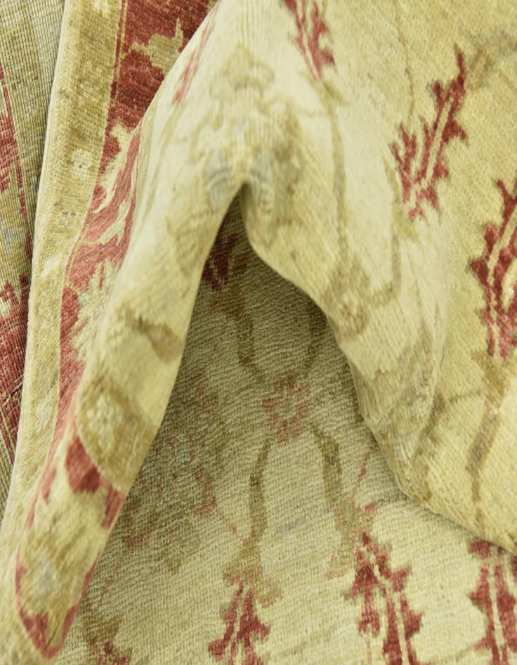 Detail image of  2' 8 x 9' 10  Hand Knotted Peshawar Ziegler Runner Rug