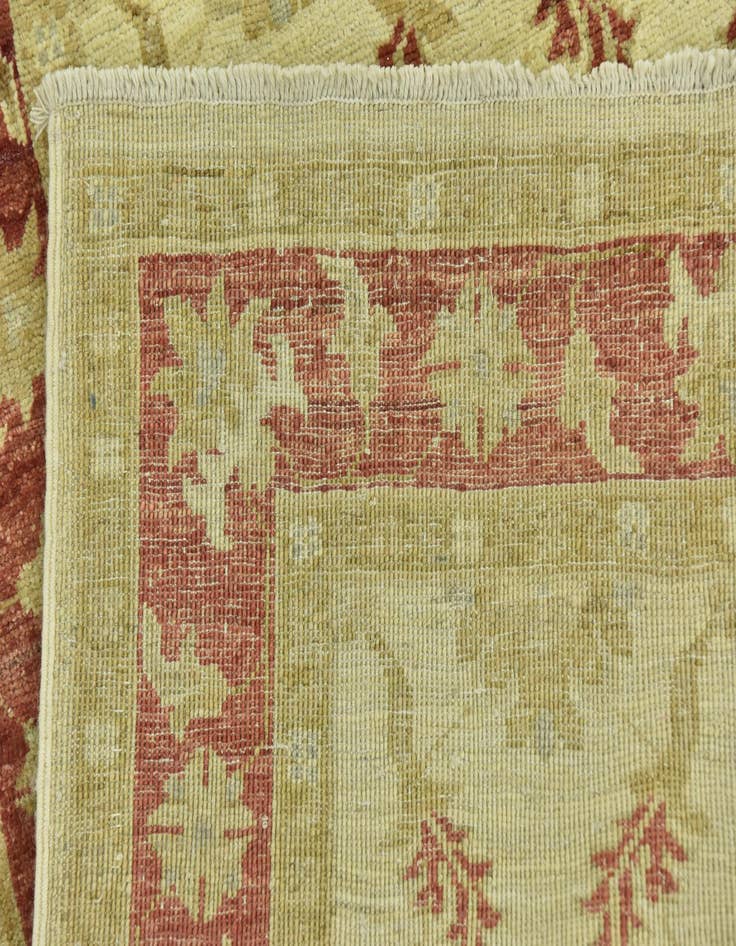 Detail image of  2' 8 x 9' 10  Hand Knotted Peshawar Ziegler Runner Rug