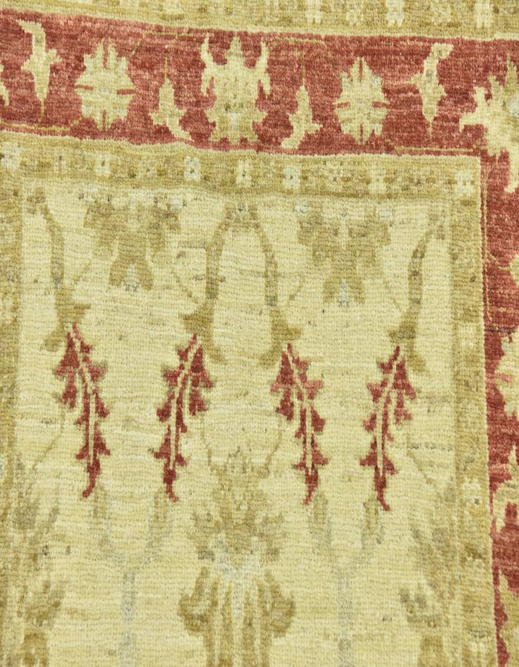 Detail image of  2' 8 x 9' 10  Hand Knotted Peshawar Ziegler Runner Rug