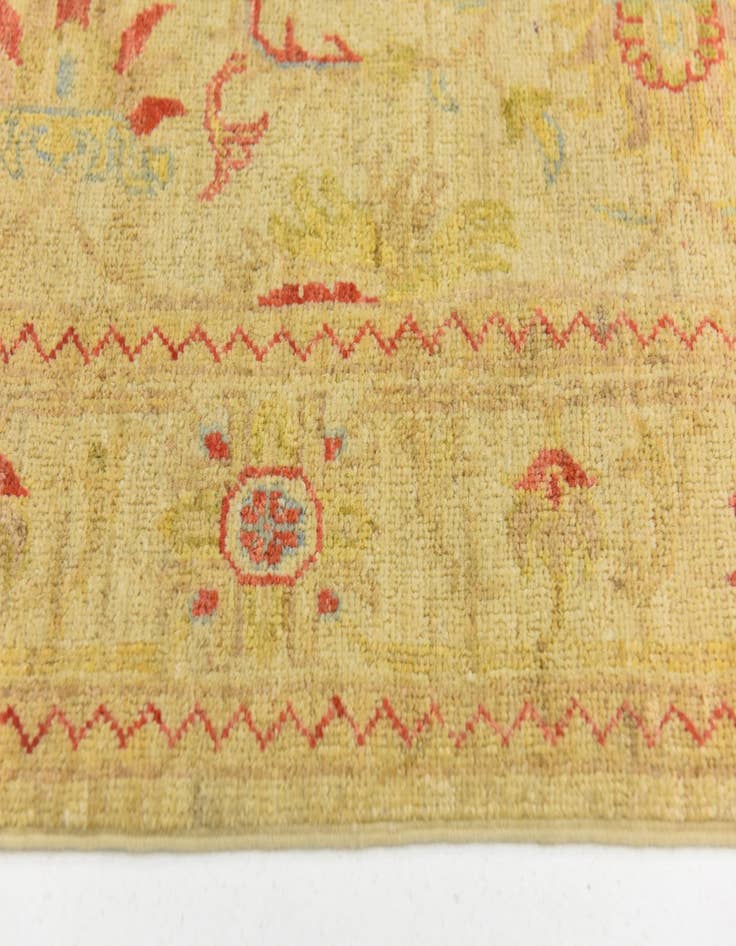 Detail image of  2' 7 x 10' 4  Hand Knotted Peshawar Ziegler Runner Rug