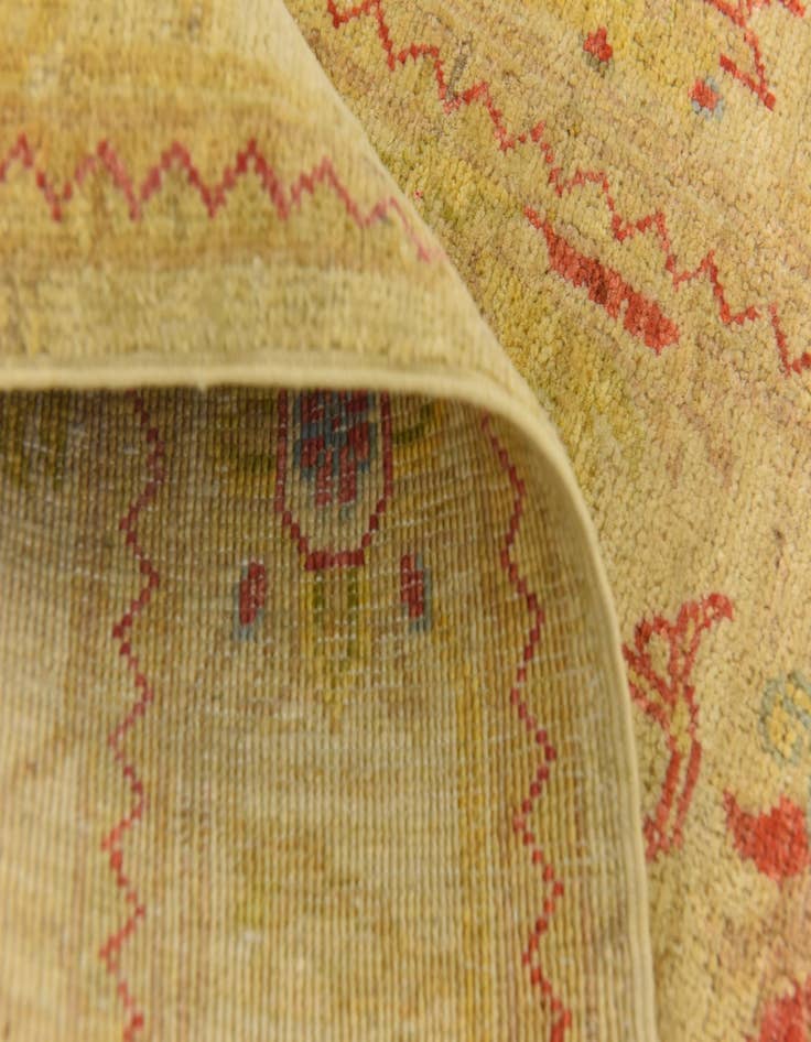 Detail image of  2' 7 x 10' 4  Hand Knotted Peshawar Ziegler Runner Rug