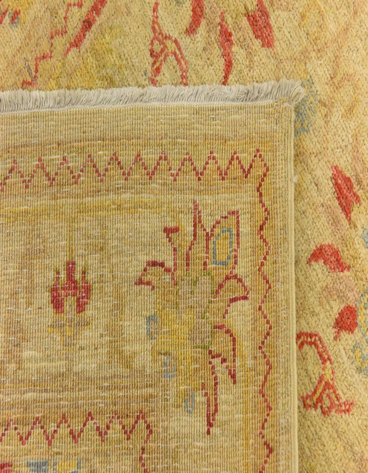 Detail image of  2' 7 x 10' 4  Hand Knotted Peshawar Ziegler Runner Rug