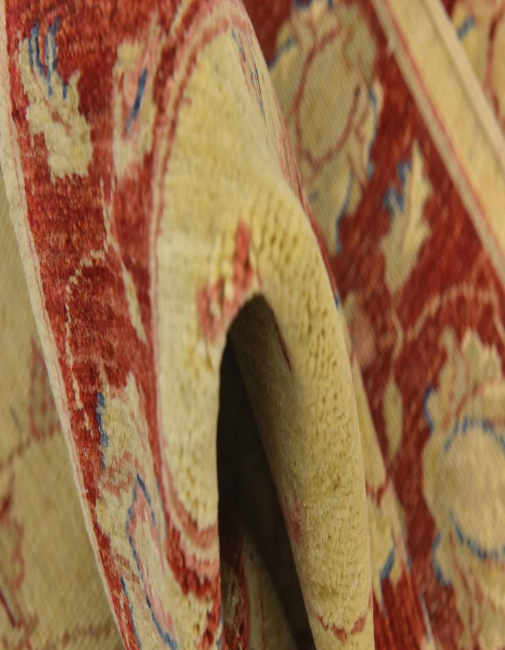 Detail image of  2' 8 x 9' 8  Hand Knotted Peshawar Ziegler Runner Rug