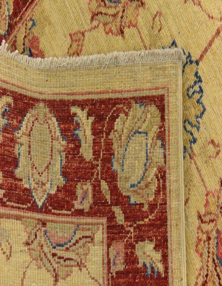 Detail image of  2' 8 x 9' 8  Hand Knotted Peshawar Ziegler Runner Rug