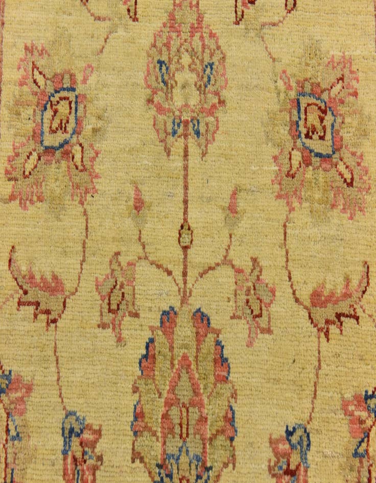 Detail image of  2' 8 x 9' 8  Hand Knotted Peshawar Ziegler Runner Rug