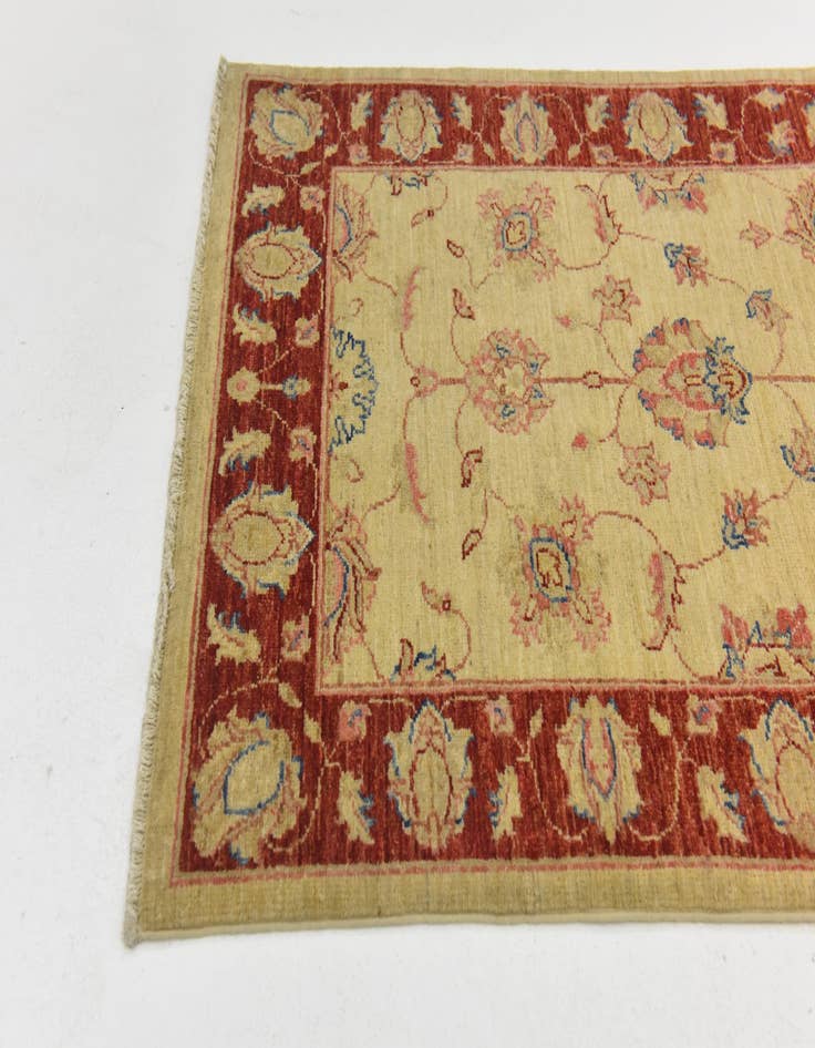 Detail image of  2' 8 x 9' 8  Hand Knotted Peshawar Ziegler Runner Rug