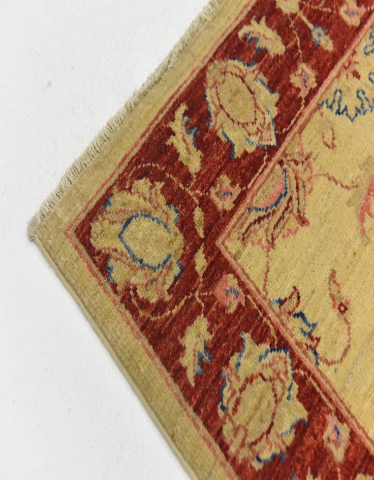 Detail image of  2' 8 x 9' 8  Hand Knotted Peshawar Ziegler Runner Rug