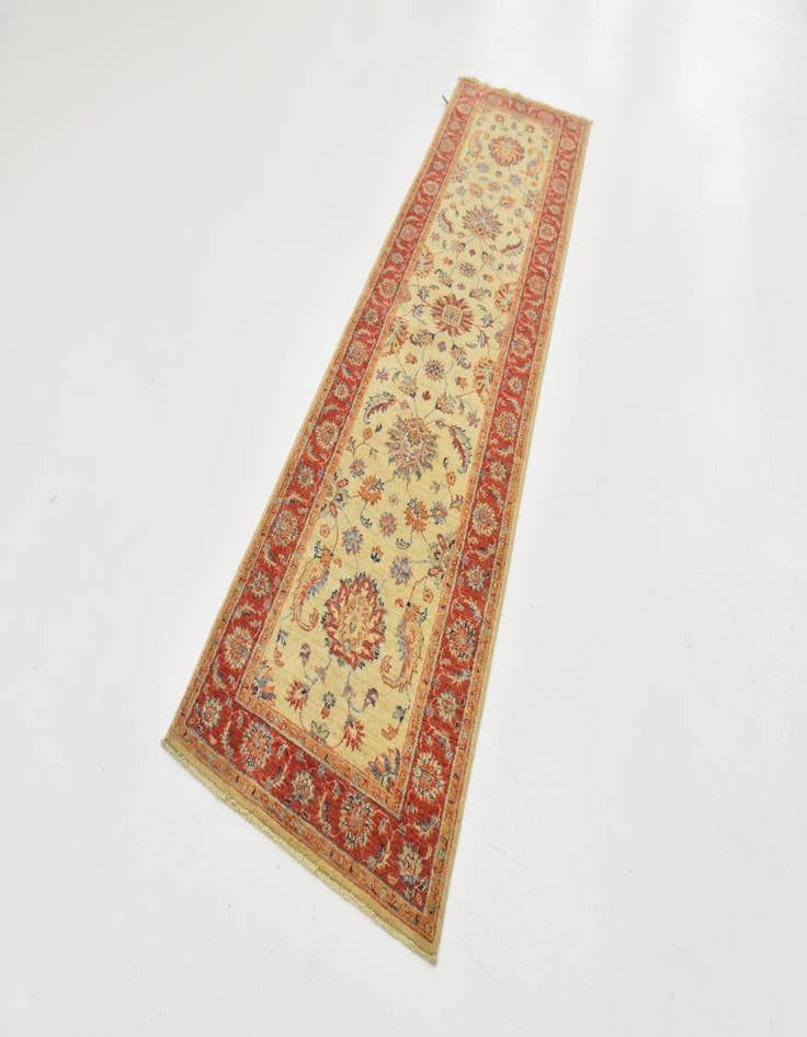 Detail image of  2' 6 x 8' 7  Hand Knotted Peshawar Ziegler Runner Rug