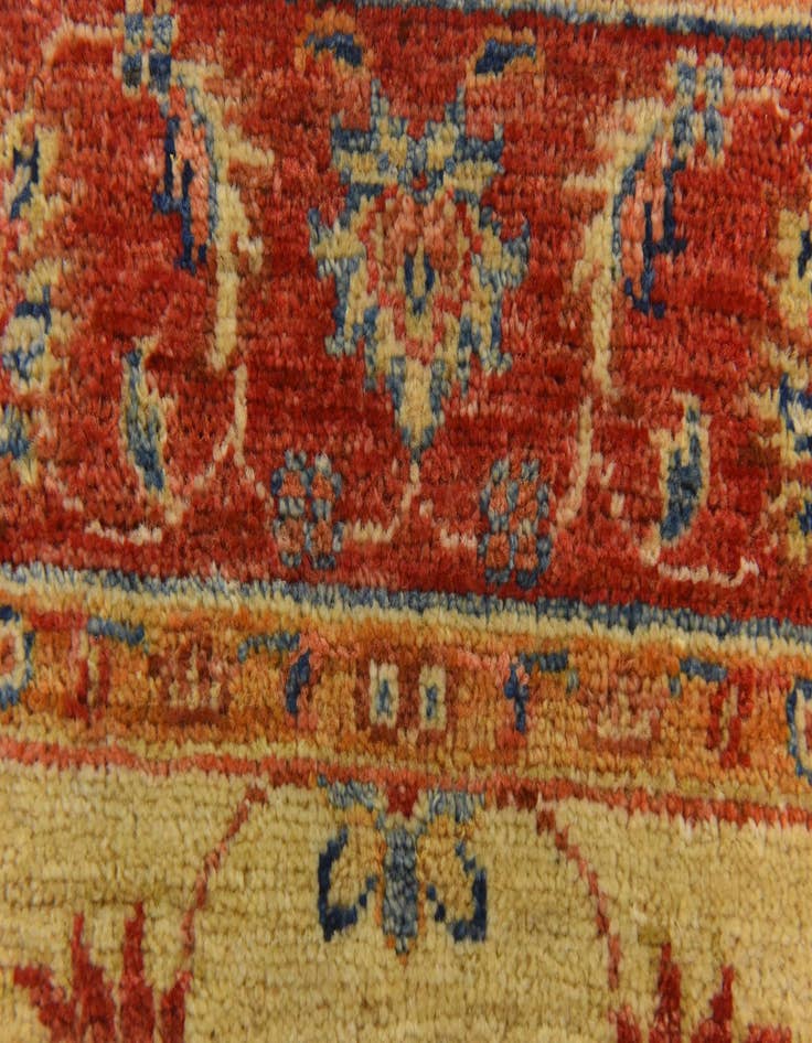 Detail image of  2' 6 x 8' 7  Hand Knotted Peshawar Ziegler Runner Rug