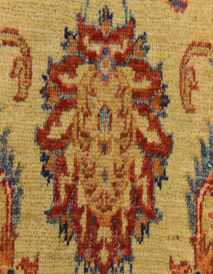 Detail image of  2' 6 x 8' 7  Hand Knotted Peshawar Ziegler Runner Rug
